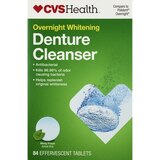 CVS Health Overnight Whitening Denture Cleanser Tablets, Minty Fresh, thumbnail image 1 of 2