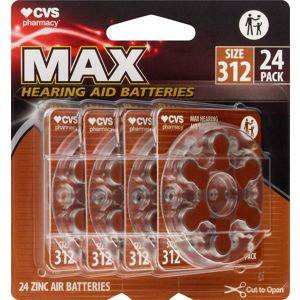 CVS Health Hearing Aid Batteries Size 312, 24 Ct