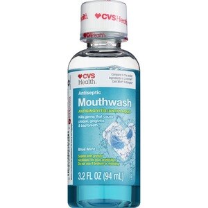 CVS Health Antiseptic Mouth Rinse Blue Mint - 3.2 Oz