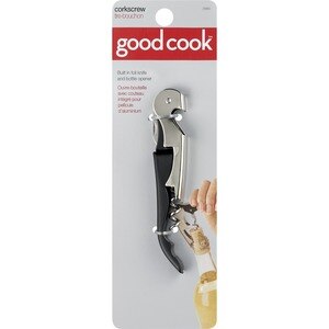 Good Cook Corkscrew with Built in Foil Knife and Bottle Opener