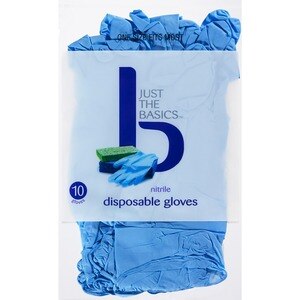 Just The Basics Latex-Free Disposable Gloves One Size Fits Most, 10 Ct , CVS