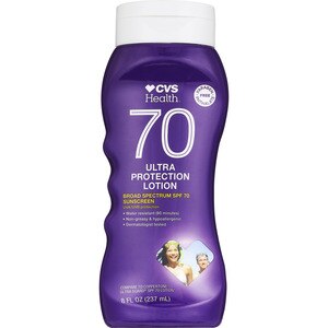 CVS Pharmacy - Loción con protector solar de amplio espectro, FPS 70, 8 oz