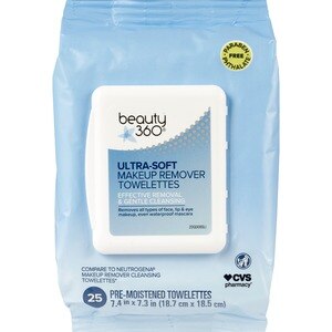 Beauty 360 Makeup Remover Cleansing Cloth Towelettes