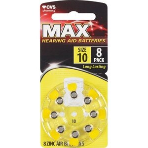 CVS Health Hearing Aid Batteries Size 10, 8 Ct