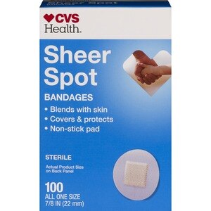 CVS Health Sheer Bandages, Spot, 100 Ct