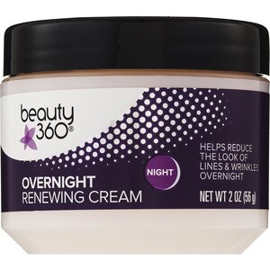 Beauty 360 - Crema renovadora de noche con complejo antienvejecimiento, 2 oz