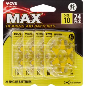 CVS Health Hearing Aid Batteries Size 10, 24 Ct