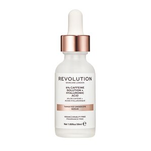 Revolution Skincare Under Eye Serum with 5% Caffeine Solution + Hyaluronic Acid, 1.01 OZ
