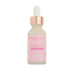 Revolution Skincare Niacinamide Mattifying Priming Drops - Líquido para preparar el cutis antes de maquillarse, en gotas, 1.01 oz
