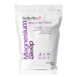 BetterYou Magnesium Sleep Mineral Bath Flakes, 2.3lbs