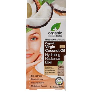 Organic Doctor Virgin Coconut Oil Hydrating Radiance Elixir, 1.1 OZ