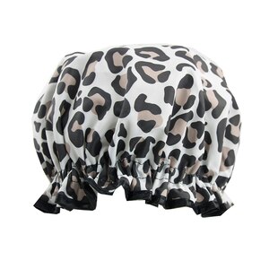  The Vintage Cosmetic Company Leopard Print Shower Cap 