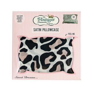 The Vintage Cosmetic Company Leopard Print Satin Pillowcase