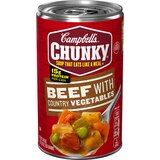 Campbell's Chunky Soup, Beef Soup with Country Vegetables, Can, 18.8 oz, thumbnail image 1 of 9