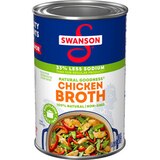 Swanson Natural Goodness 33% Less Sodium Chicken Broth, Can, 14.5 oz, thumbnail image 1 of 9
