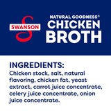 Swanson Natural Goodness 33% Less Sodium Chicken Broth, Can, 14.5 oz, thumbnail image 5 of 9