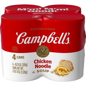 Campbell's Condensed Chicken Noodle Soup, 10.75 Oz Cans, 4 Pack , CVS