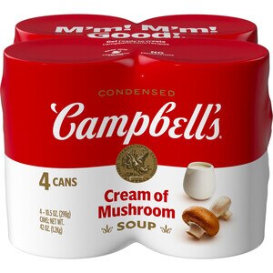 Campbell's Condensed Cream Of Mushroom Soup, 10.75 Oz Cans, 4 Pack - 10.5 Oz , CVS