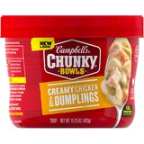 Campbell's Chunky Soup, Creamy Chicken and Dumplings Soup, Microwavable Bowl, 15.25 oz, thumbnail image 4 of 9
