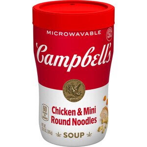 Campbell's Sipping Soup, Chicken & Mini Round Noodle, Microwavable Cup, 10.75 Oz , CVS