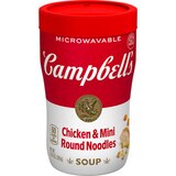 Campbell's Sipping Soup, Chicken & Mini Round Noodle, Microwavable Cup, 10.75 oz, thumbnail image 1 of 9