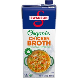 Swanson 100% Natural Organic Chicken Broth, 32 Oz Carton , CVS