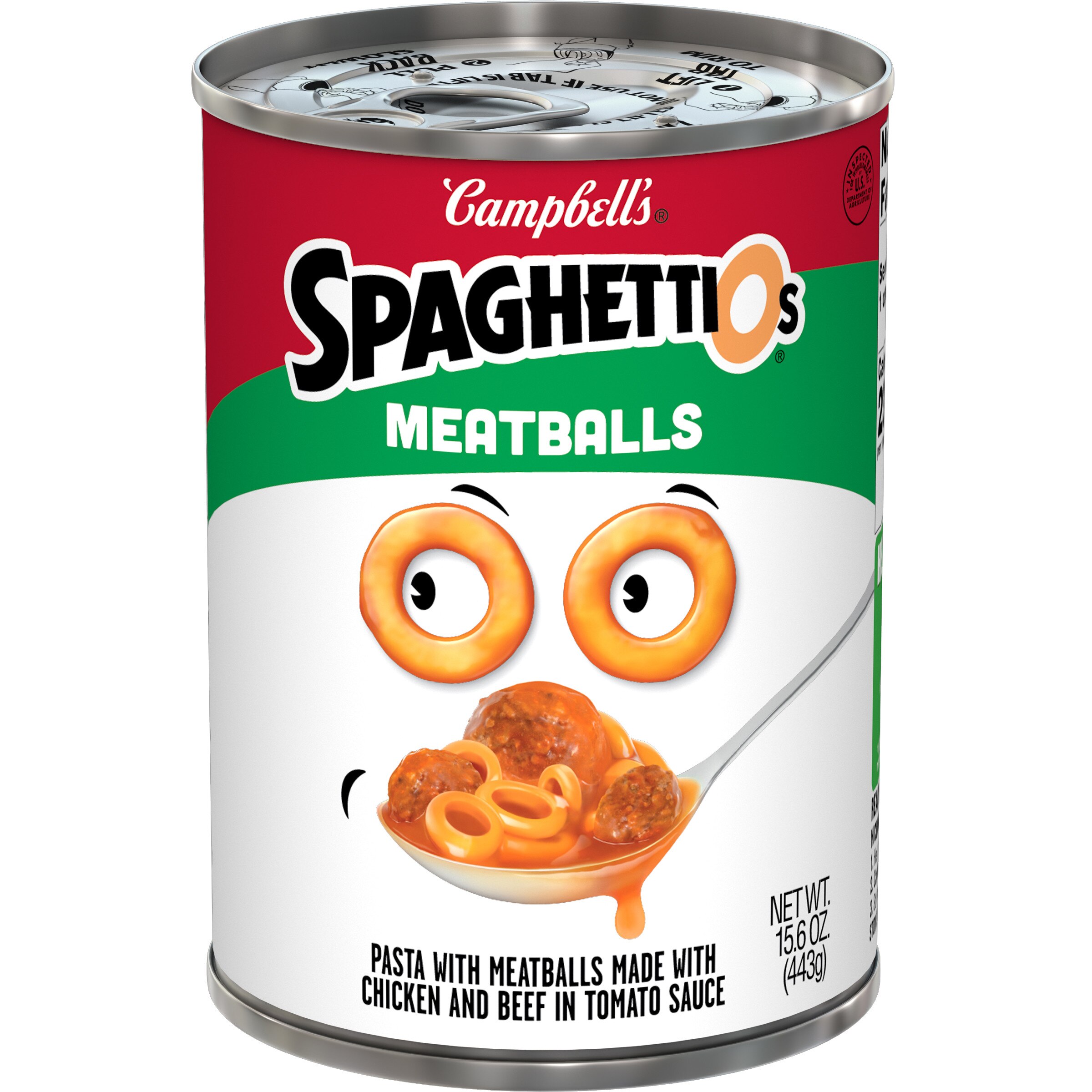 Spaghetti O's SpaghettiOs Canned Pasta With Meatballs, Can, 15.6 Oz , CVS