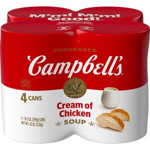 Campbell's Condensed Cream of Chicken Soup, 10.75 OZ Cans, 4 PK