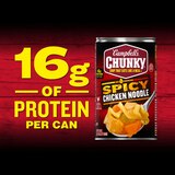 Campbell's Chunky Soup, Spicy Chicken Noodle Soup, Can, 18.6 oz, thumbnail image 2 of 9