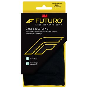 Futuro Firm Compression Dress Socks For Men, Black, Medium , CVS