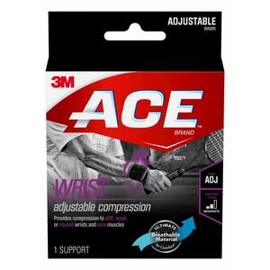 ACE Brand Wrist Support, Adjustable, Black, 1/Pack