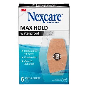 NexCare Max Hold Waterproof Knee And Elbow - 6 Ct , CVS