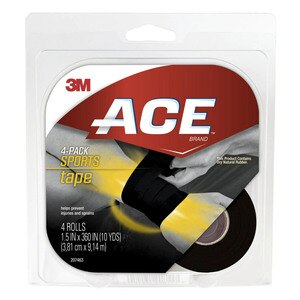 ACE Brand SportsTape, Black, 1.5in. X 10yds., Black, 4 Pack - 4 Ct , CVS