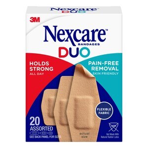 Nexcare DUO Bandages, Assorted Sizes, 20 Ct , CVS