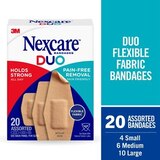 Nexcare DUO Bandages, Assorted Sizes, thumbnail image 3 of 5