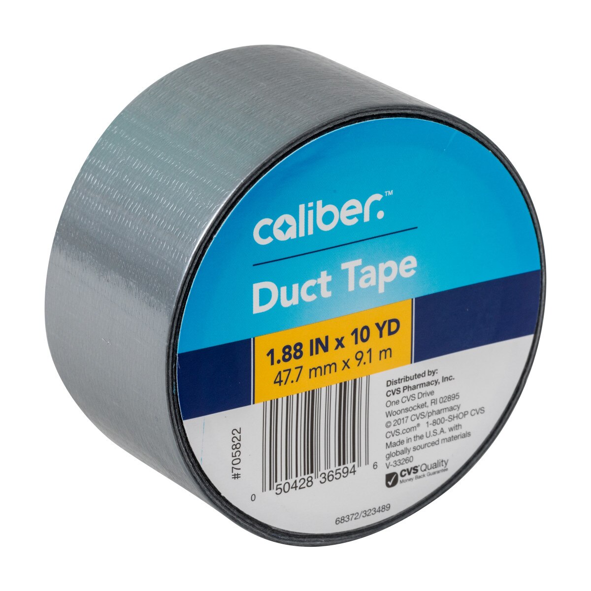 Caliber Duct Tape - Silver, 1.88 In. X 10 Yd. , CVS