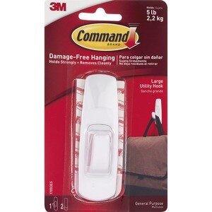 Command 3m - 1 Large Utility Hook, Removable