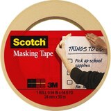 Scotch - Masking Tape, Stationery, 1 Inch Wide, thumbnail image 1 of 4