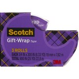 Scotch Gift Wrap Tape, 3 ct, thumbnail image 1 of 6