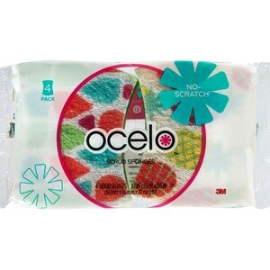 O-cel-o No-Scratch Scrub Sponges, 4 ct