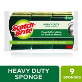 Scotch-Brite Heavy Duty Scrub Sponges, 9 CT, thumbnail image 1 of 5
