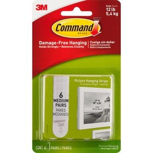 Command Picture Hanging Strips, Medium - 6 pack