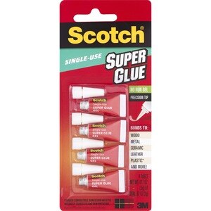  Scotch Single-Use Super Glue Gel Tubes, 4 CT 