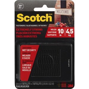 Scotch All-Weather Heavy-Duty Fasteners Black , CVS