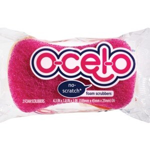 Ocelo No Scratch Foam Scrubbers, Assorted Bright Colors, 2 Ct , CVS
