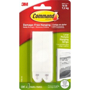 Save on Command Brand Damage-Free Hanging Picture Hanging Strips