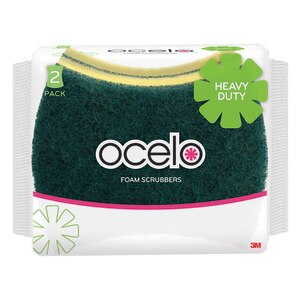 Ocelo Heavy Duty Foam Scrubbers, 2 C - 2 Ct , CVS