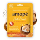 Amope PediMask 20-Minute Foot Mask - Time to Get Nuts with Macadamia Nut Oil, thumbnail image 1 of 10