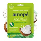 Amope PediMask 20-Minute Foot Mask - Paradise Found with Coconut Oil, thumbnail image 1 of 10