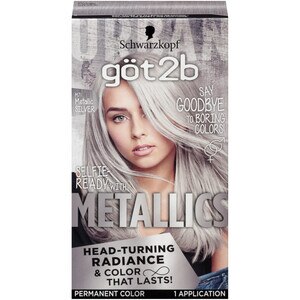 Got2b Metallic Permanent Hair Color, M71 Metallic Silver , CVS